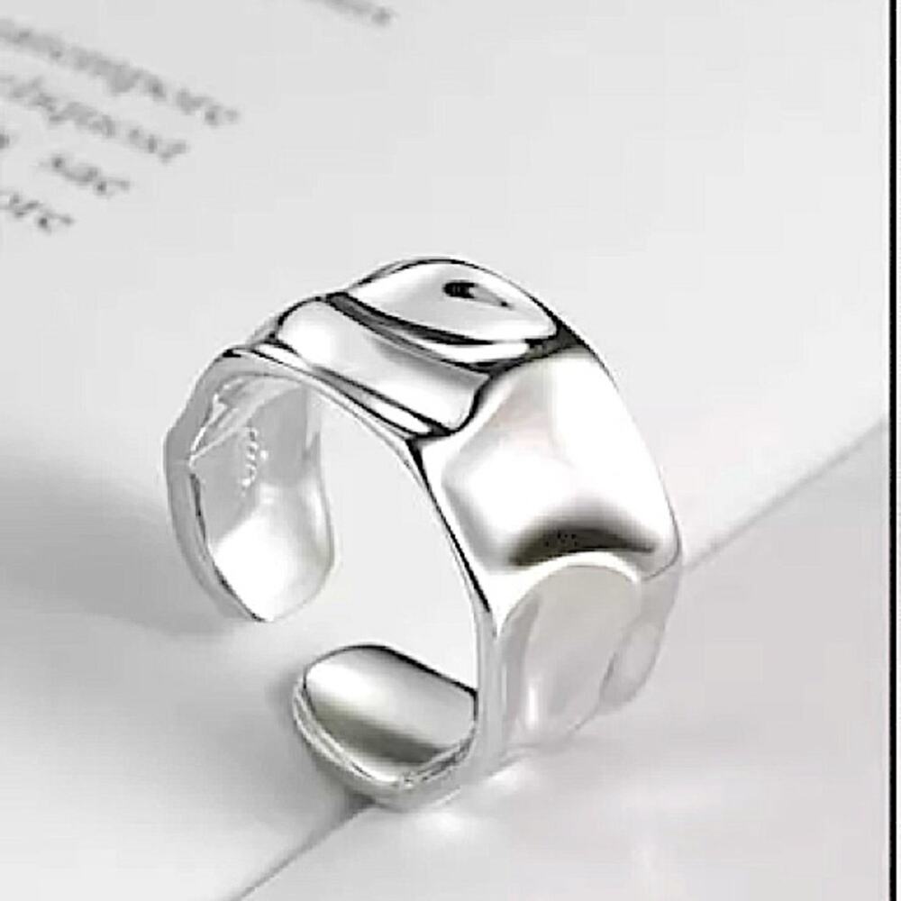 STERLING SILVER IRREGULAR RING - Picture 2 of 3